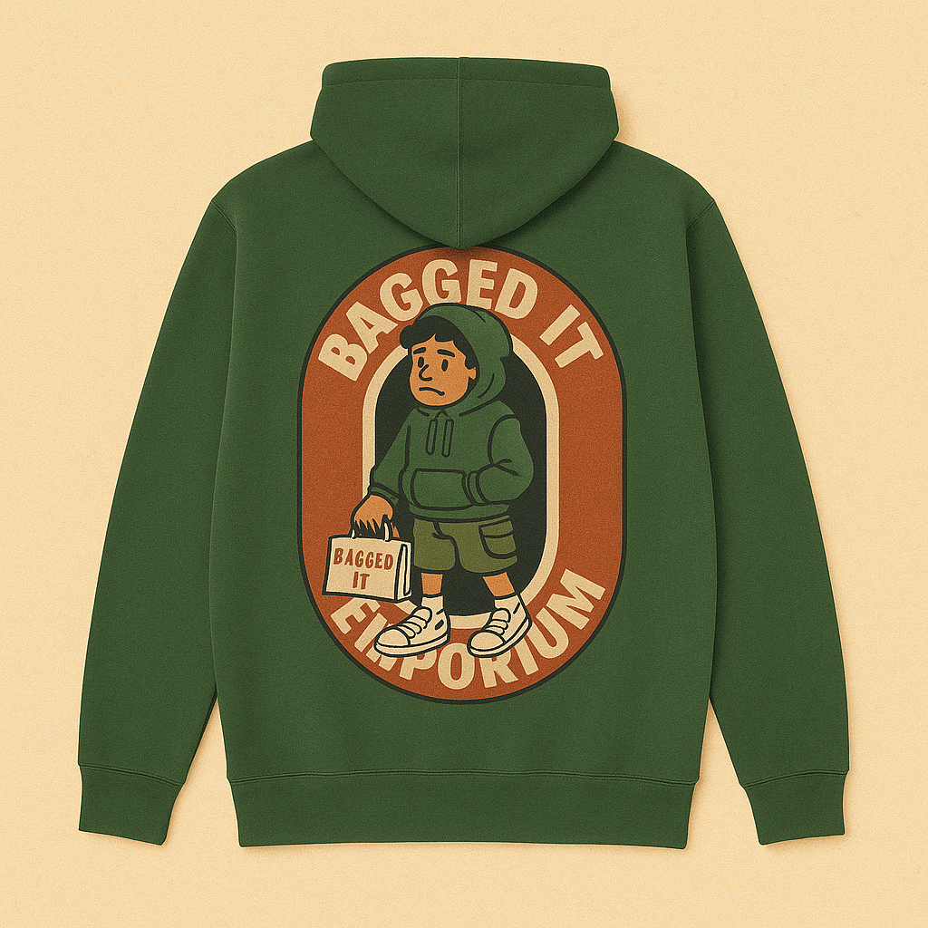 Green Hoodie Back