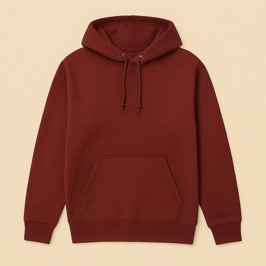 Maroon Hoodie Front